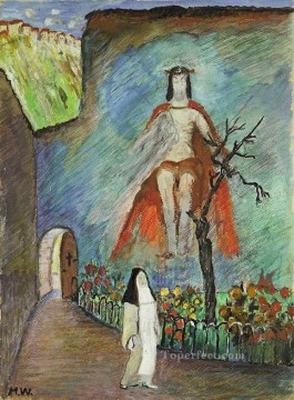 宗教的 Painting - 妹 マリアンヌ・フォン・ウェレフキン クリスチャン・カトリック教徒